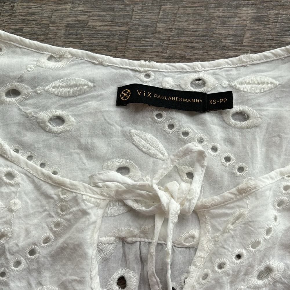 Vic Paula Hermanny embroidered cover up - Picture 2 of 4